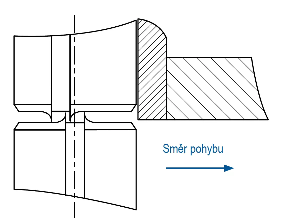 Některé pružné kolíky s drážkou mají malé výčnělky materiálu, které mohou vést k zaseknutí v automatických podavačích 